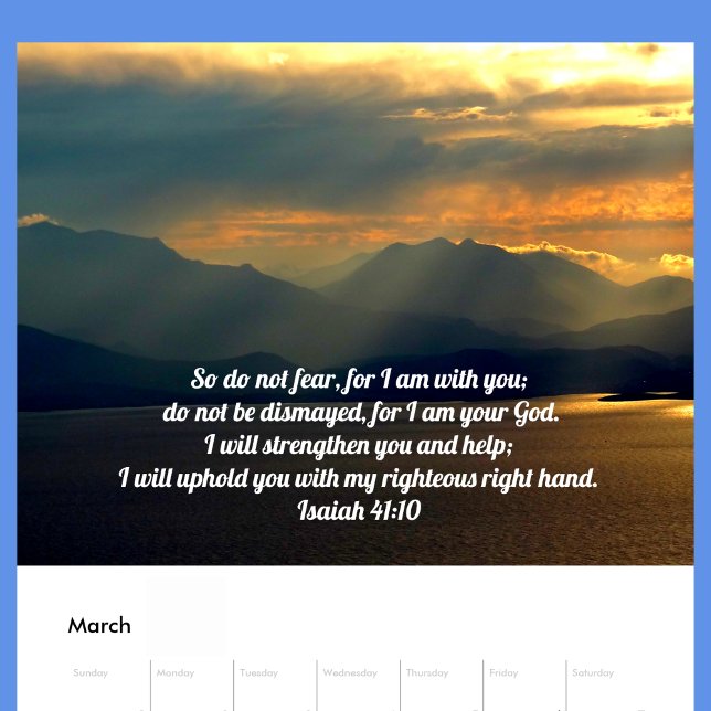 Soothing Bible Verses Custom Christian Kalender (Von Creator hochgeladen)