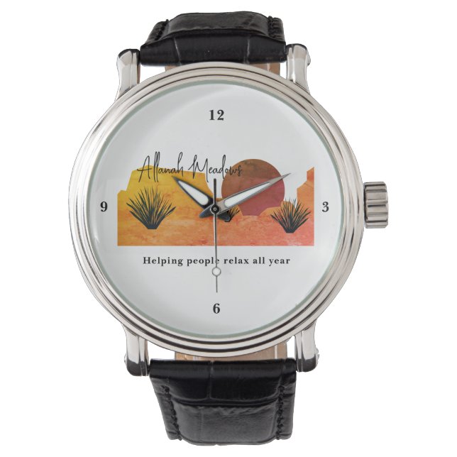 Soothing Desert Moon Meditation E-Watch Armbanduhr (Vorderseite)