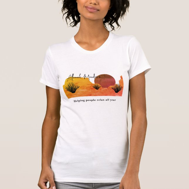 Soothing Desert Moon Meditation T-Shirt (Vorderseite)