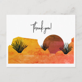 Soothing Desert Moon Meditation Thank You Postkarte