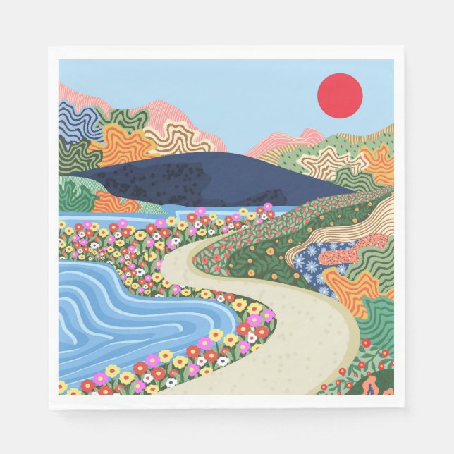 Soothing Horizon Serviette (Vorderseite)