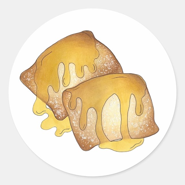 Sopaipilla Sopapilla Cachanga Sopaipa Pastry Runder Aufkleber (Vorderseite)