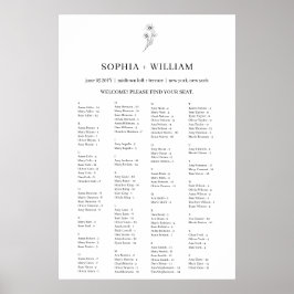 Sophia Elegantes Alphabetisches Seekarten Poster