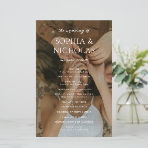 Sophia Foto Modernes Hochzeitsprogramm