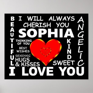 Sophia I Liebe You Poster
