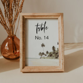 SOPHIA | Island Beach Tropical Palm Tischnummer