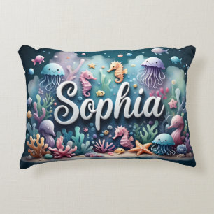 Sophia Name Ocean Theme Dekorative Sea Life Dekokissen