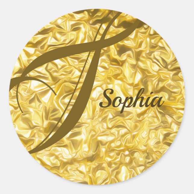 Sophia Runder Aufkleber (Vorderseite)