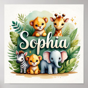 Sophia Safari Kinderzimmer Lugano Highlights Poster