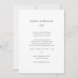 Sophia Simple All in One Christlich Wedding Einladung