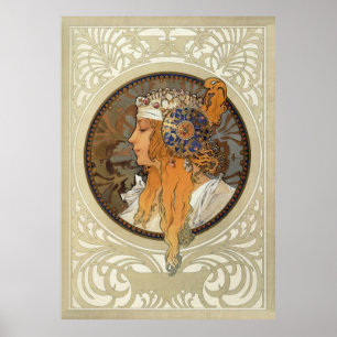 Sophia von Alphonse Mucha Poster
