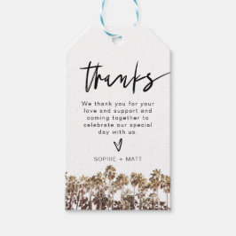 SOPHIA | Wasserfarben Palm Tree Beach Tropical Geschenkanhänger