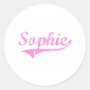 Sophie Classic Style Name Runder Aufkleber