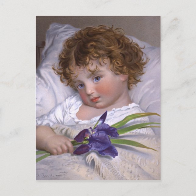 Sophie Gengembre Anderson: Prattling Primrose Postkarte (Vorderseite)