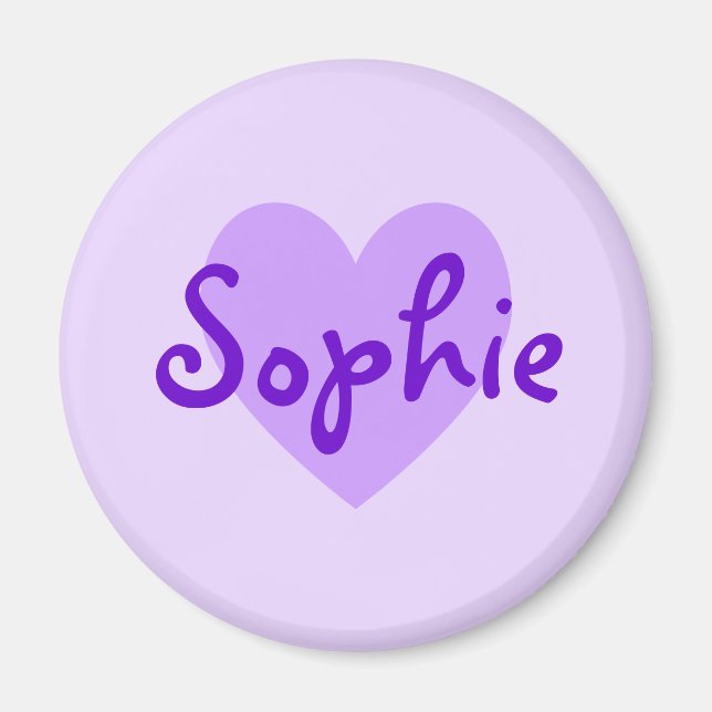 Sophie in Lila Magnet (Vorne)