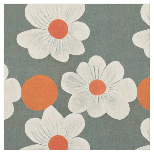 SOPHIE-Sammlung Weiße Blume des Mitteljahrs Stoff