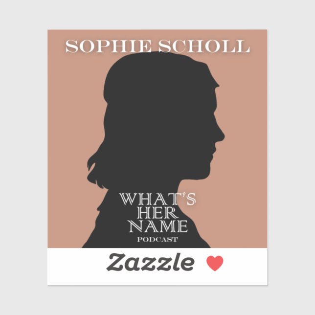 Sophie Scholl Sticker (Blatt)