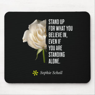 Sophie Scholl Zitat Inspirierende Opposition Mousepad