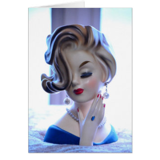 Sophisticated Chic Lady Head Vase Frau Flip Haar