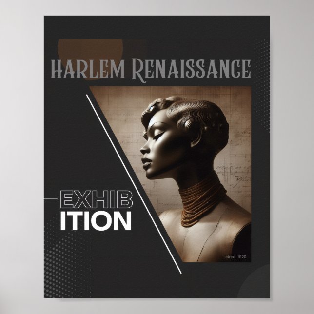 Sophisticated Harlem Renaissance Exhibition Poster (Vorne)