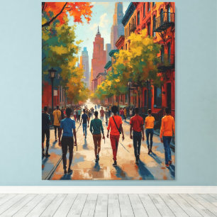 Sophisticated Harlem Renaissance Straße Leinwanddruck