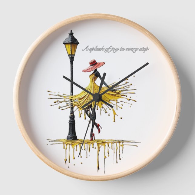 Sophisticated & Künstlerisch Uhr (Vorderseite)
