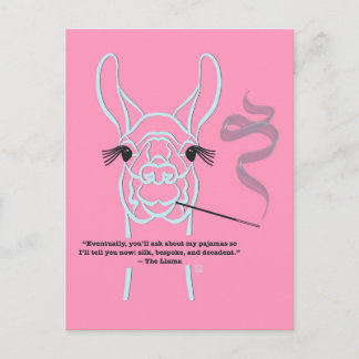 Sophisticated Llama Postkarte
