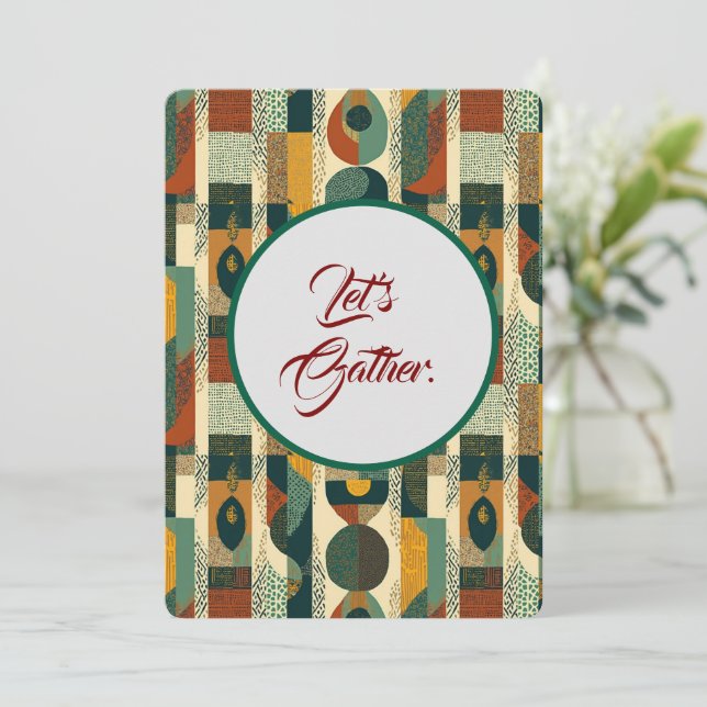 Sophisticated Soulful Einladung (Stehend Vorderseite)