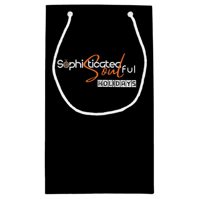 Sophisticated Soulful Holidays Kleine Geschenktüte (Rückseite)
