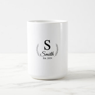 Sophisticated Wedding Date Keepsake | Customizable Kaffeetasse