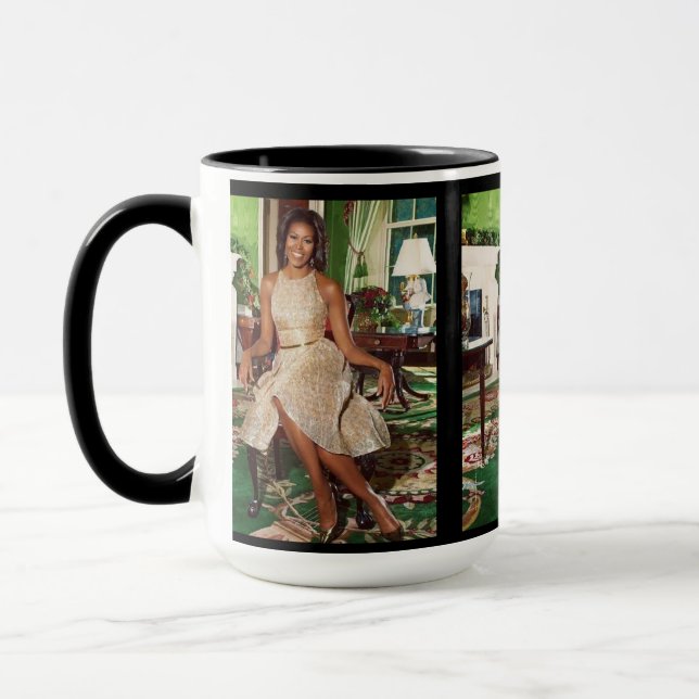 SOPHISTIZIERTE ELEGANCE MICHELLE OBAMA Tasse (Links)