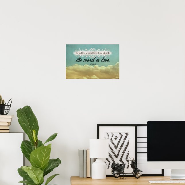 Sophocles Inspiration Zitat "Liebe Poster (Heimbüro)