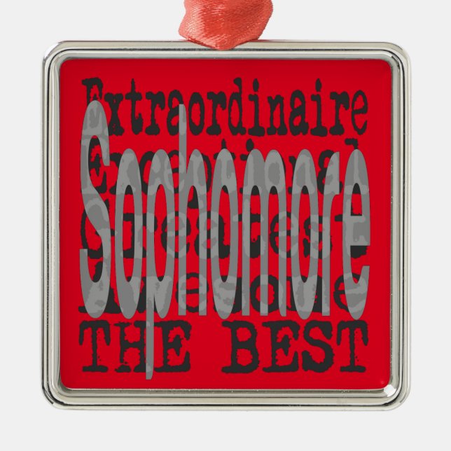 Sophomore Extraordinaire Ornament Aus Metall (Vorne)