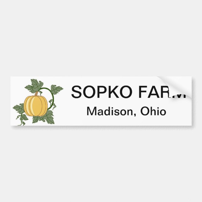 sopko Bauernhof-Autoaufkleber Autoaufkleber (Vorne)