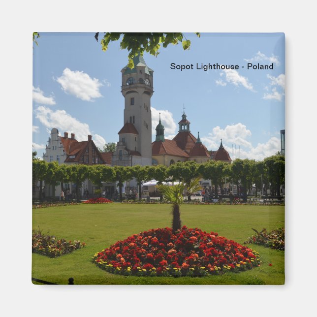 Sopot Lighthouse in Sopot, Polen Magnet (Vorne)