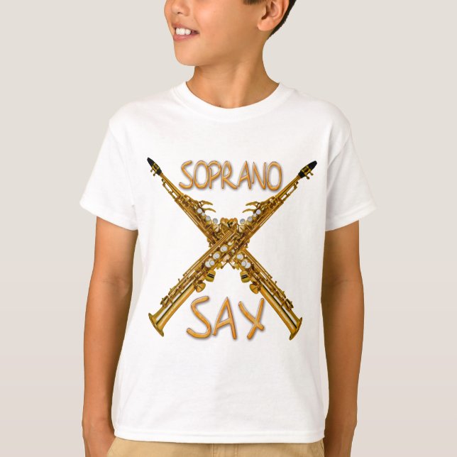 Sopran-Saxophon T-Shirt (Vorderseite)