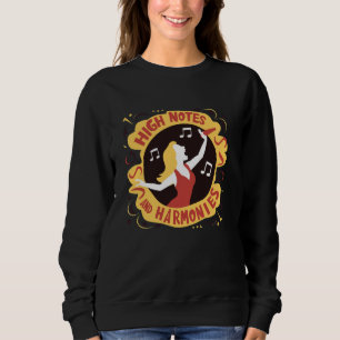 Sopraner Sängerin Vocal Range Vocalist Gesang Sweatshirt
