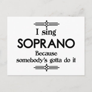 Soprano - Gotta Funny Music Postkarte