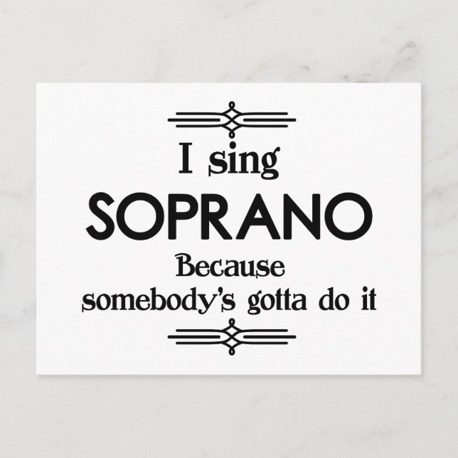 Soprano - Gotta Funny Music Postkarte (Vorderseite)