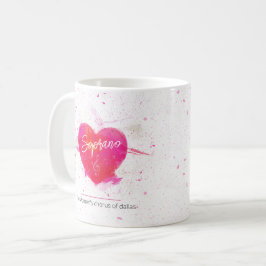 Soprano Musical Heart Singing Part Kaffeetasse