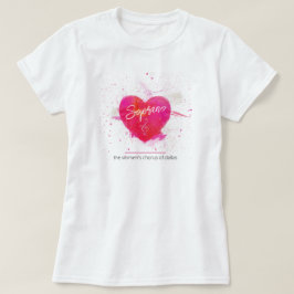 Soprano Musical Heart Singing Part T-Shirt