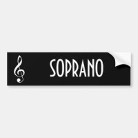 Soprano-Musik-Autoaufkleber-Geschenk