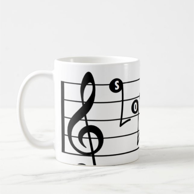 Soprano-Sänger-Musical-Tasse Tasse (Links)