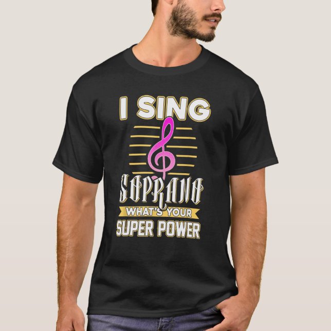 Soprano Sängermusikchor T-Shirt (Vorderseite)