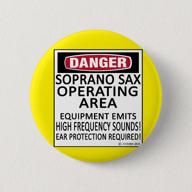 Sopransax-Einsatzgebiet Button (Vorderseite)