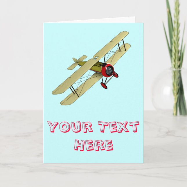 Sopwith Kamel-Doppeldecker Karte (Vorderseite)