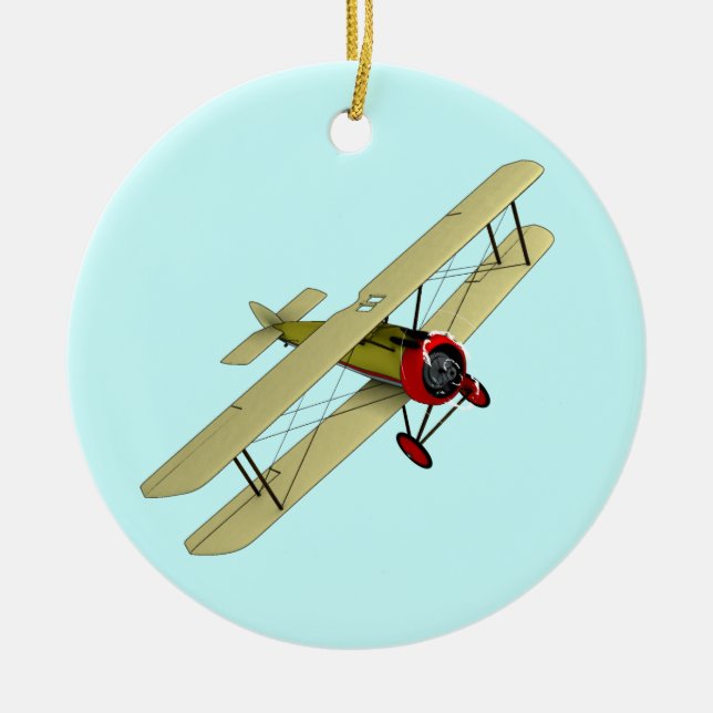 Sopwith Kamel-Doppeldecker Keramikornament (Vorne)