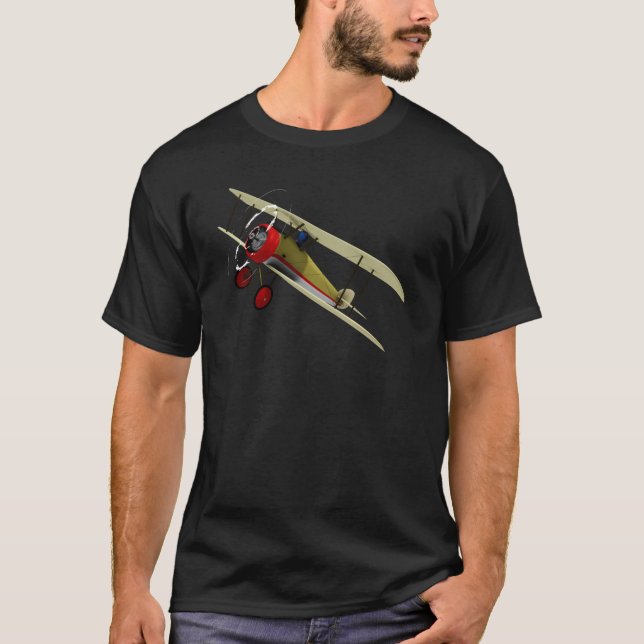 Sopwith Kamel und Pilot T-Shirt (Vorderseite)