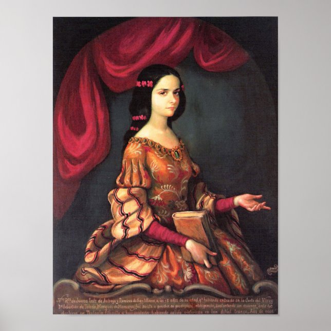 Sor Juana a los 15 años J. Sánchez Kunst Poster (Vorne)