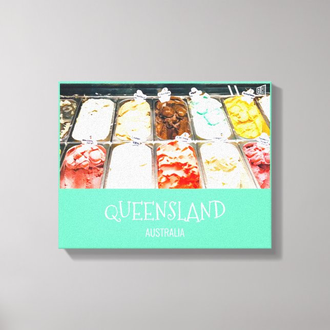 Sorbet Eis Queensland Australien Reisedruck Leinwanddruck (Vorderseite)